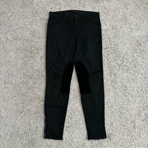 J Brand Black Skinny Ankle Zip Inner Thigh Patch Jeans Womens 30